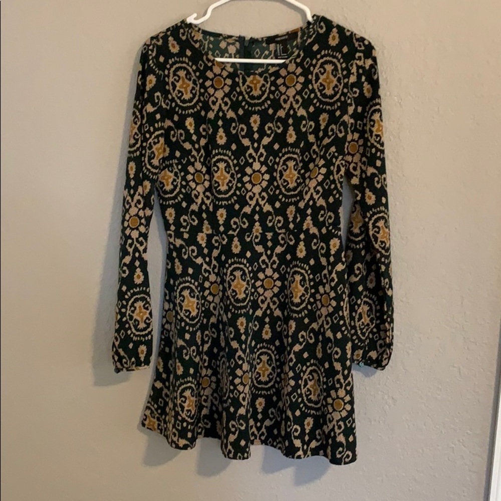 Green patterned forever 21 dress